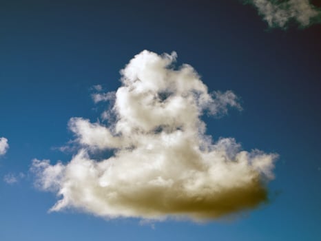 Summer clouds in the sky background photo