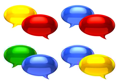 Chat balloons concept photo