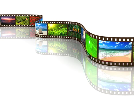 Photo film with reflection
