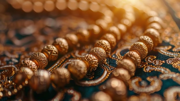 Close-up Muslim rosary photo