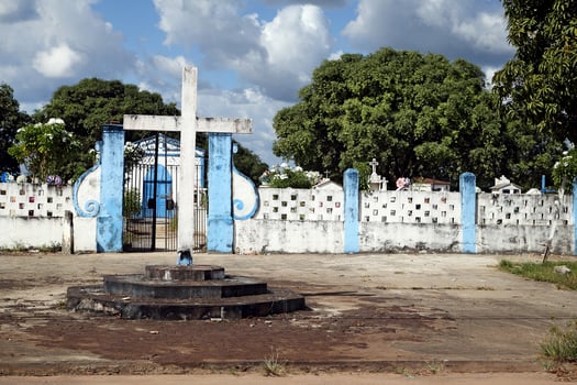 Christian cemetery in Baiao, a city in the interior of Para photo