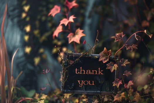 inscription thank you photo