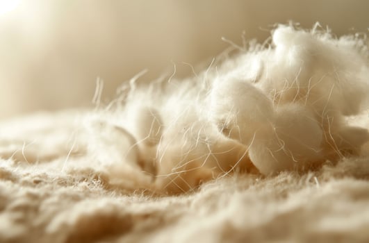 AI generated Cotton texture close up photo