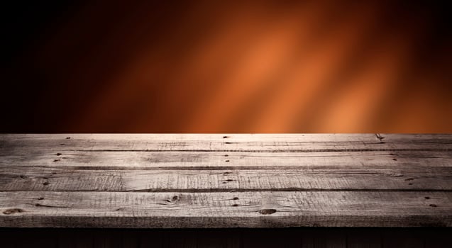 Dark wooden background, table for product, old wooden perspective interior photo