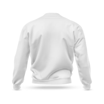 Jacket back View on white background photo