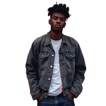 Young Man in Casual Wear Posing With Hands in Pockets photo