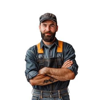 Confident Craftsman Posing With Arms Crossed photo