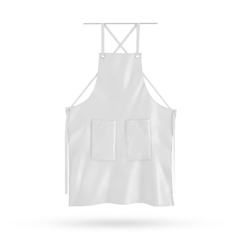 Apron on white background photo