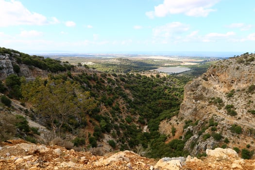 Landscape in the mountains with views of pristine nature. photo