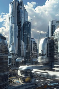 skyscrapers of a big city photo
