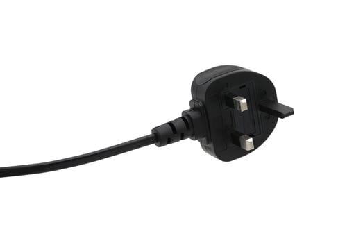 Electric plug isolated on white background. photo