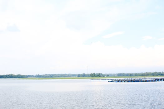 Indonesian lake scape at summer photo