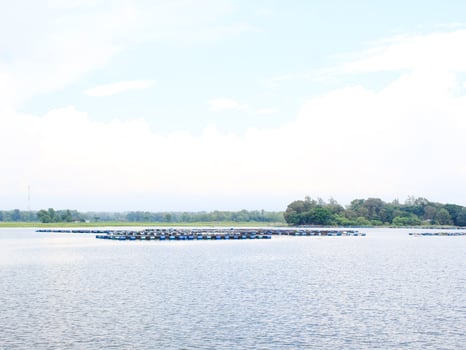 Indonesian lake scape at summer photo