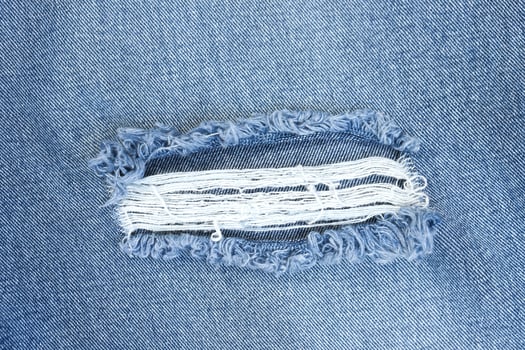 Tear marks on denim jeans vintage fashion photo