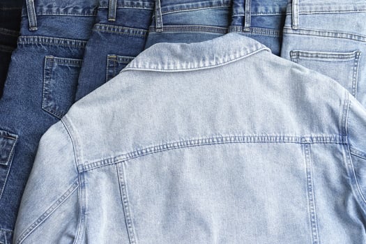 Fashionable denim jeans for teenagers photo