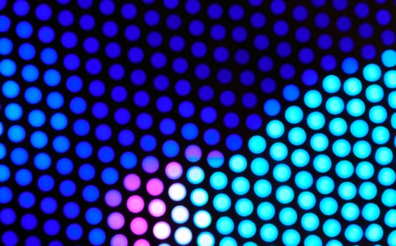Abstract blurred circle lights panel background. Holiday decorations. photo