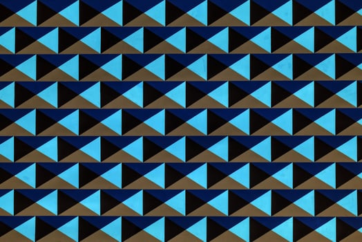 Painted on the wall geometric ornament. Abstract pattern. photo