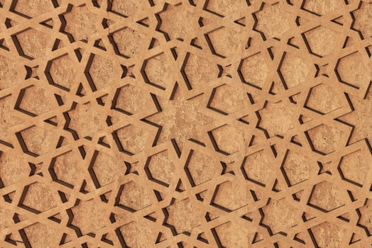 Geometric traditional Islamic ornament. Fragment of a mosaic. photo