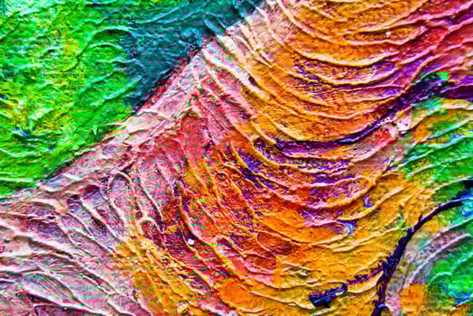 Colorful abstract oil painting art background. Texture of canvas and oil. photo