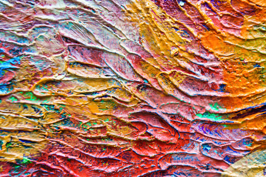 Colorful abstract oil painting art background. Texture of canvas and oil. photo