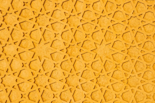 Geometric traditional Islamic ornament. Fragment of a mosaic. photo