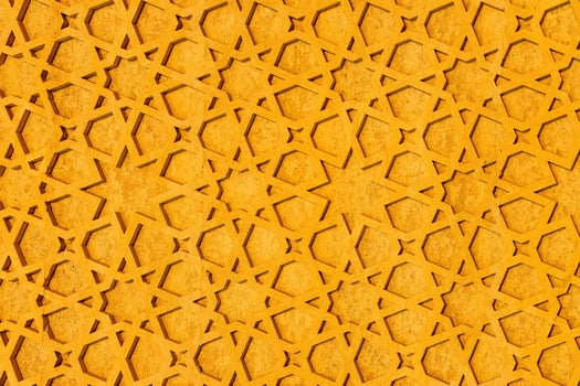 Geometric traditional Islamic ornament. Fragment of a mosaic. photo