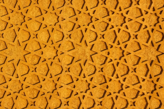 Geometric traditional Islamic ornament. Fragment of a mosaic. photo