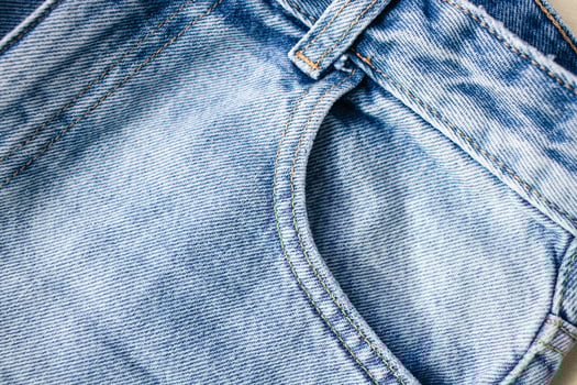 Blue jeans, jeans pocket detail, denim texture photo