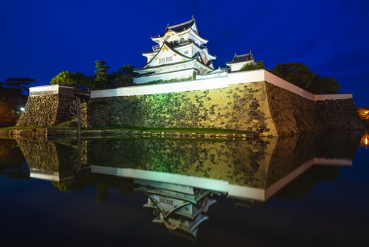 Kishiwada Castle, a Japanese castle located in Kishiwada city, Osaka, Japan. photo