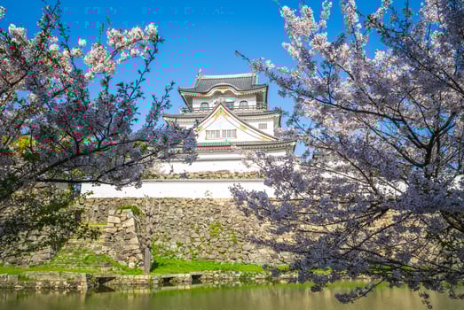 Kishiwada Castle, a Japanese castle located in Kishiwada city, Osaka, Japan. photo