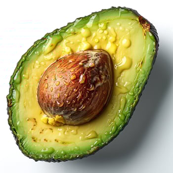Avocado isolated on a white background photo