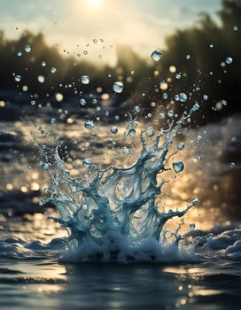 outdoor water splashes photo