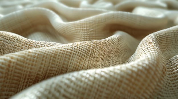 Close Up View of White Fabric photo