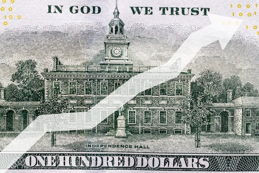 Background with money american dollar bills. photo