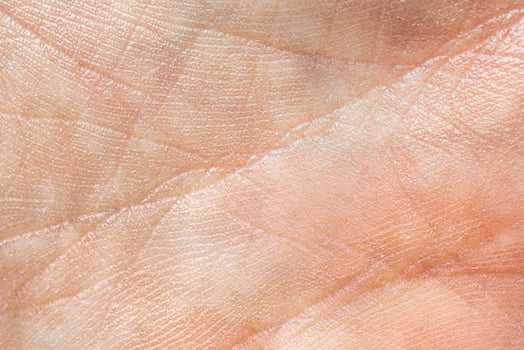 The texture of the skin of the hand. photo