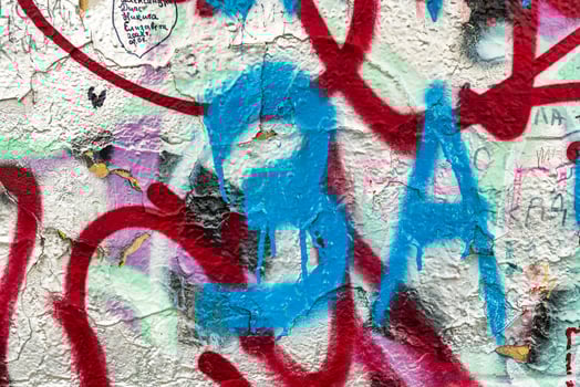MOSCOW, RUSSIA - JULY 17, 2022 Viktor Tsoi Wall on Arbat Street in Moscow. photo