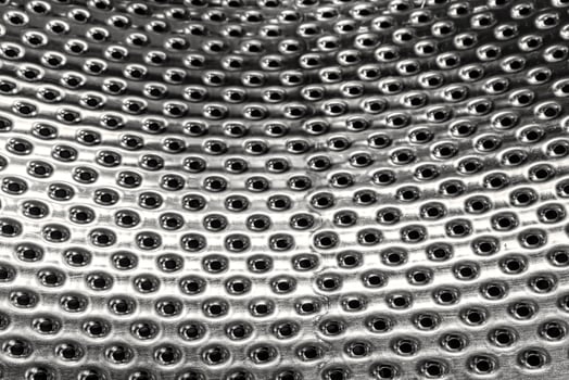 Texture of stainless steel washing machine drum. photo