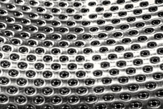 Texture of stainless steel washing machine drum. photo