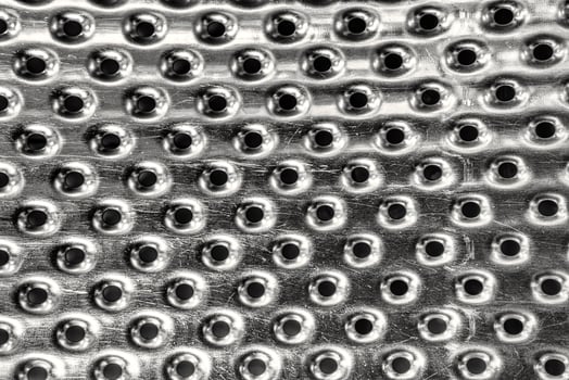 Texture of stainless steel washing machine drum. photo