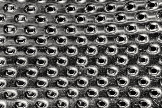 Texture of stainless steel washing machine drum. photo