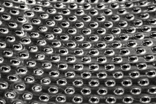 Texture of stainless steel washing machine drum. photo