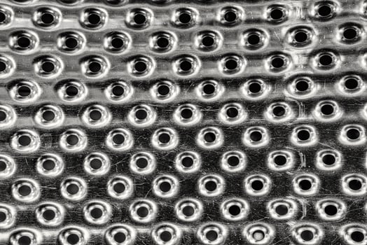 Texture of stainless steel washing machine drum. photo