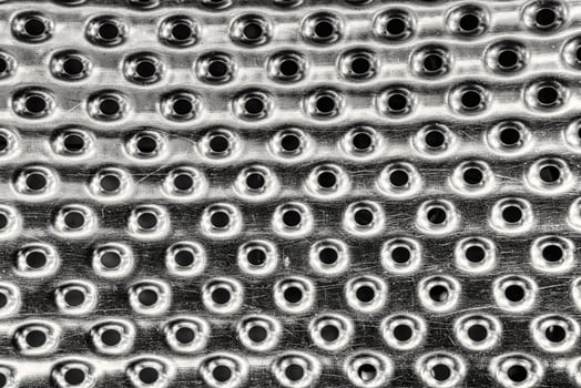 Texture of stainless steel washing machine drum. photo