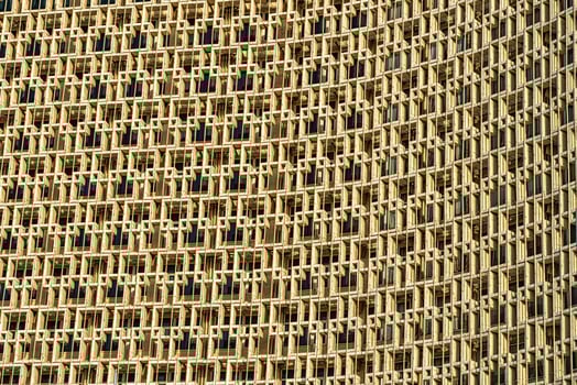 Facade of Uzbekistan Hotel in Tashkent. Abstract architectural background. photo