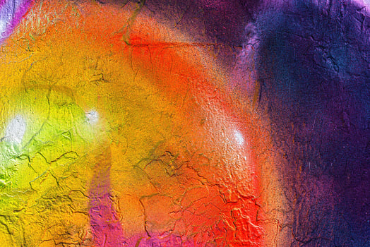Colorful graffiti painted on a wall. Abstract urban background. photo