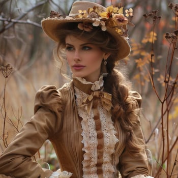 1800s fashion lifestyle, authentic setting and atmosphere, a glimpse into the elegance and grandeur of the past, timeless beauty and sophistication reimagined photo