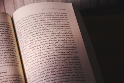 Old books photographed with natural lighting photo