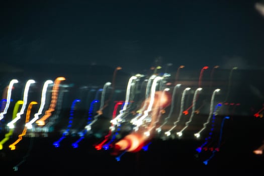 Abstract blurry background with pattern from colorful traces photo