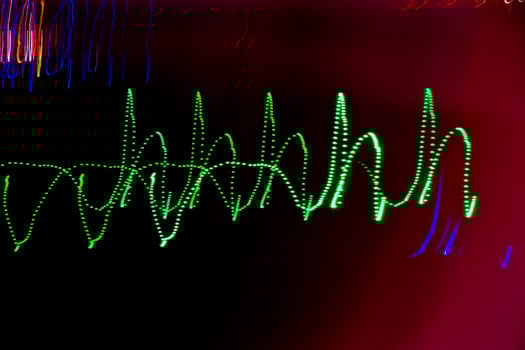 Abstract blurry background with pattern from colorful traces photo