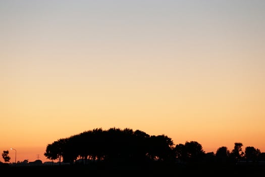 colorful sunset in the netherlands photo